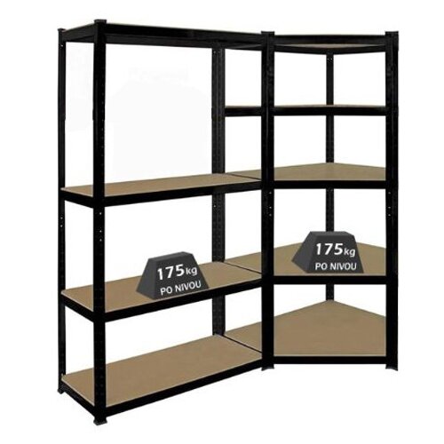 Medacom KD Komplet ugaona polica 180x90x90x40 + 180x90x40, 4x175 Cene