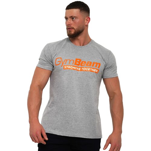 GymBeam Mu&amp;scaron;ka majica Stronger Together Grey Slike
