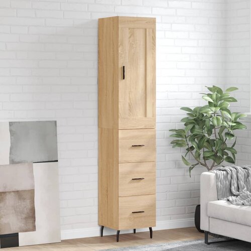  Visoka komoda hrasta sonome 34,5x34x180cm od konstruiranog drva Cene