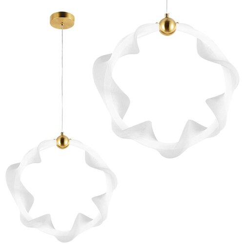 Toolight LED svijetiljka G014-1CP WHITE/GOLD Slike