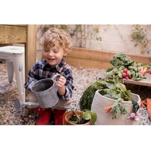 Lorena Canals Krem tekstilna dječja kutija za pohranu &amp;oslash; 30x23 cm Veggies &amp;ndash; Slike