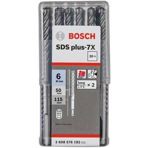 Bosch hamer burgija sds plus-7X 2608576192/ 6 x 50 x 115 mm Slike
