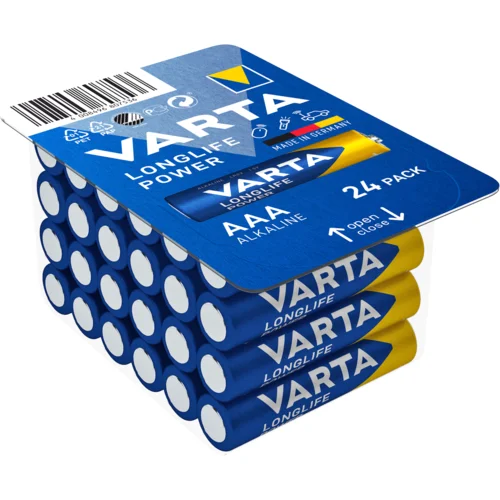 Varta 1x24 Longlife Power AAA LR03 Ready-To-Sell Tray Big Box