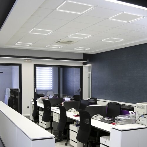  led ugradna svetiljka LED/40W/230V 595x595 mm Slike
