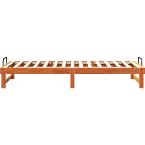  Krevetna konstrukcija s ručkama Smeđa 80 x 210 cm Slike