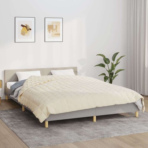  Teška deka svijetla krem 220x240 cm 15 kg od tkanine Cijene