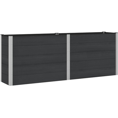  Povišena vrtna gredica Crna 250 x 50 x 91 cm Cene