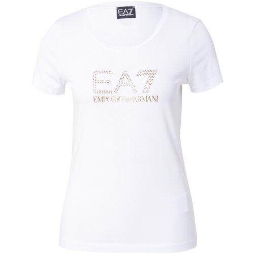 Ea7 Emporio Armani Majica zlatna / bijela Slike