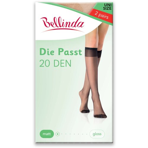 Bellinda DIE PASST KNEE-HIGHS 20 DEN - Women's stockings matte stockings - black Cene