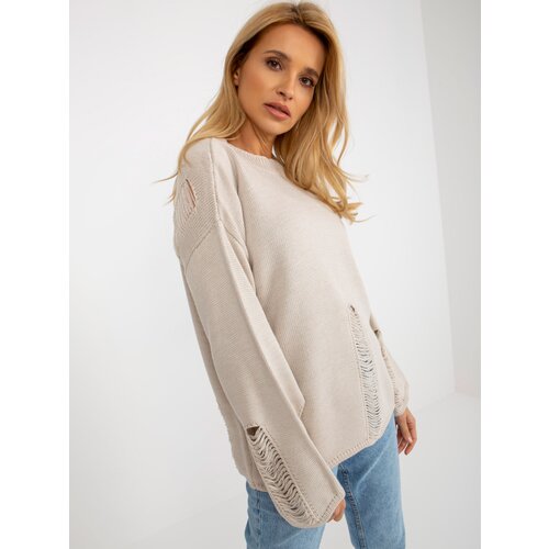 BADU Sweater-BA-SW-8043.03-beige Slike