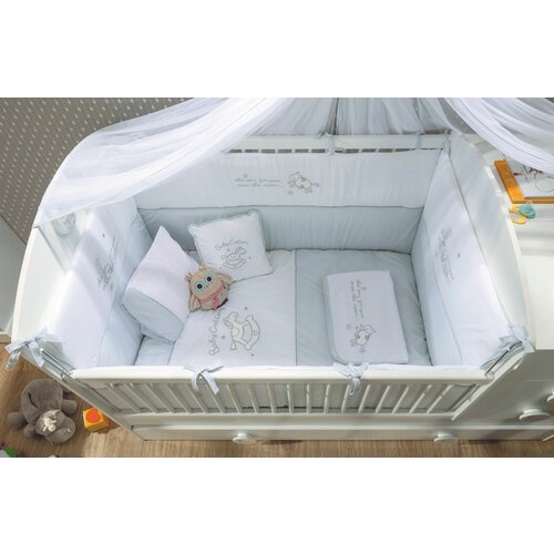 baby cotton (75x115 cm) greywhite sleep set Slike