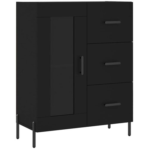 Maison Chic Komoda - Predalnik črna 69,5x34x90 cm inženirski les, (21715920) Slike