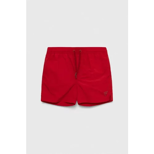 Guess Dječje kratke hlače za kupanje boja: crvena