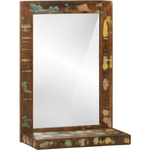  Ogledalo za kopalnico Rjava 50 x 22 x 70 cm Reclaimed Trdo Les, (5000043451) Cene