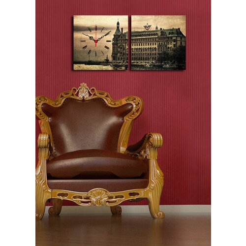 Wallity zidni sat 2P2828CS-5, 60x28 cm, 2 dela Cene