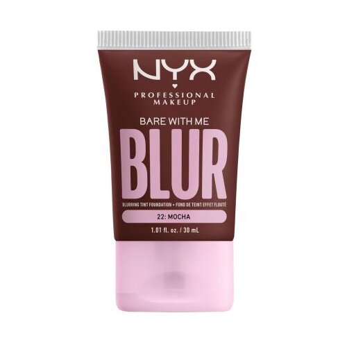 NYX Professional Makeup Bare With Me Blur Tint Foundation mat puder s srednjo prekrivnostjo 30 ml Odtenek 22 mocha Cene