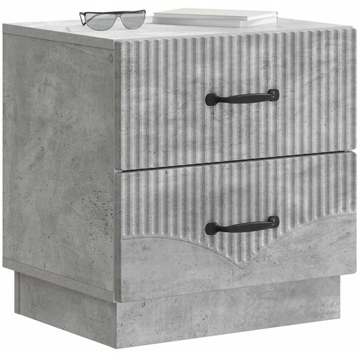  Noćni ormar Betonska siva 43 x 34,5 x 44,5 cm Konstruirano drvo Slike