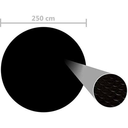  Pokrivač za bazen crni 250 cm PE Slike