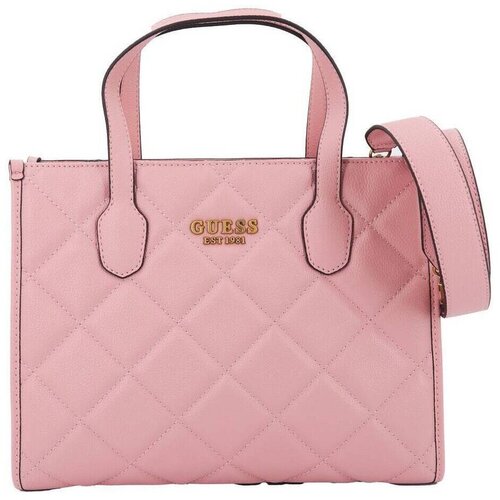 Guess Torbe HWQC86 65220 SILVANA TOTE Rožnata Slike