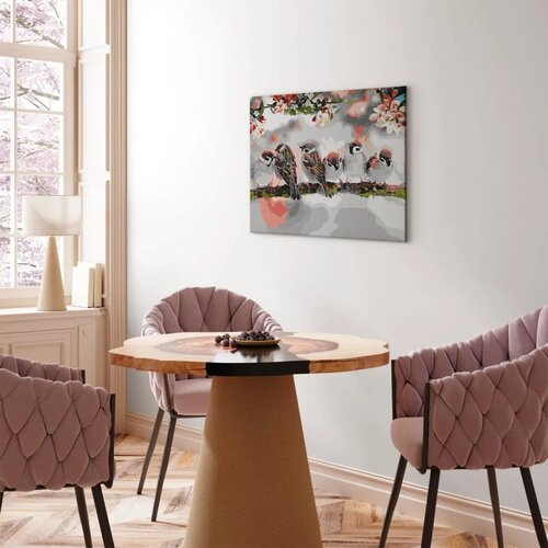  Slika za samostalno slikanje - Birds on the Branch 50x40 Slike