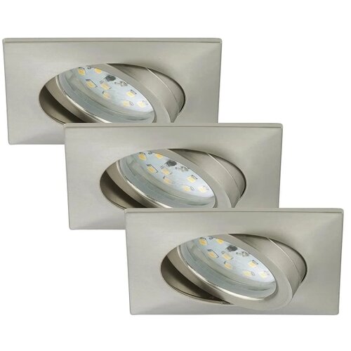 BRILONER 7210-032 - SET 3x LED ugradna stropna svetiljka ATTACH LED/5W/230V IP23 hrom Slike