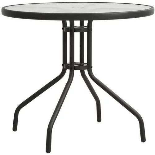  Bistro miza antracitna Ø80x71 cm jeklo