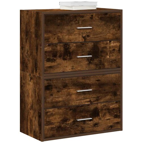 VidaXL Ormari s 2 ladice 2 kom boja hrast 60x31x40cm konstruirano drvo Slike