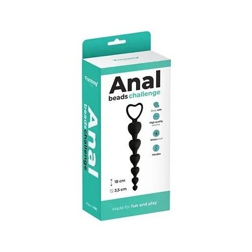  Analne kuglice od silikona u obliku Srca | Anal Beads Black Cene