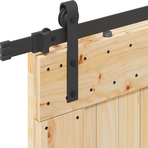vidaXL Drsna vrata s kompletom vodil 90x210 cm trdna borovina Cene