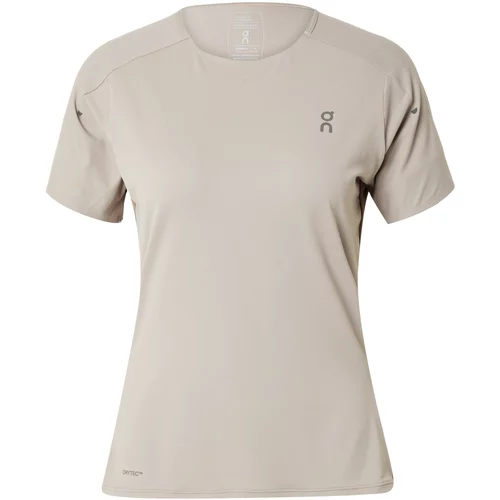 On Tehnička sportska majica 'Performance-T' tamo siva / sivkasto ljubičasta (mauve) / prljavo roza
