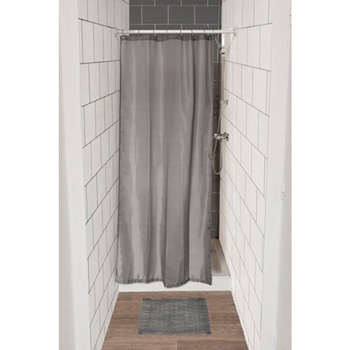Tendance zavjesa za kadu + 8 pp kukica 120 x 180 cm poliester, siva Cijene