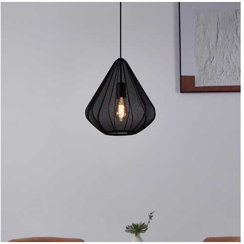Eglo 43994 - viseći luster na kablu 1xE27/40W/230V, prečnik 33,5 cm, crne boje Cene