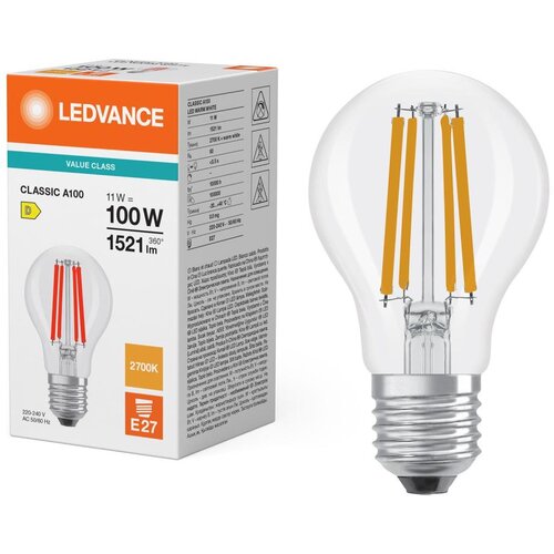  LED sijalica CLASSIC FILAMENT A60 E27/11W/230V 2700K - Ledvance Slike