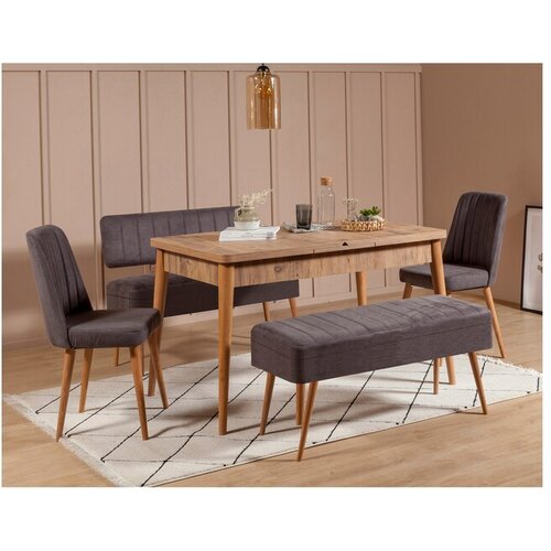 Hanah home Trpezarijski sto i stolice Vina 0701 4 869VEL5334 Cene