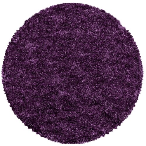 Ayyildiz Carpets Temno vijolična okrogla preproga ø 200 cm Fluffy – Cene