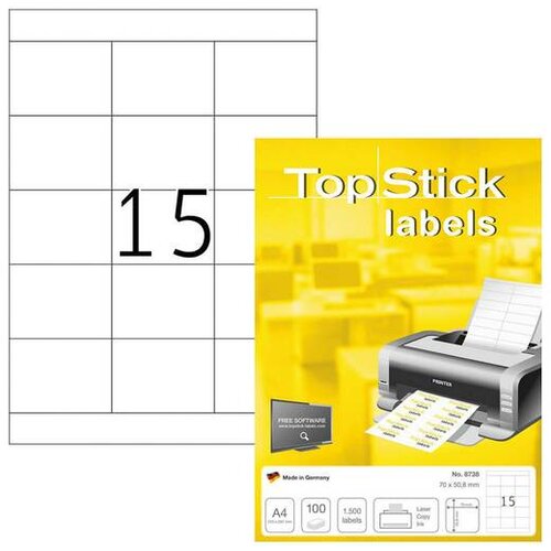Herma Etikete topstick, 70x50.8 mm, 100/1 HER8738 Cene