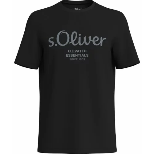 s.Oliver LOGO T-NOOS Muška majica, crna, veličina