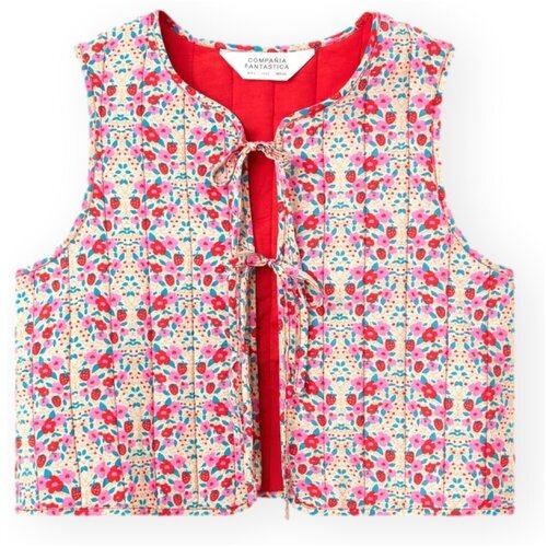 Compania Fantastica Topi &amp;amp; Bluze COMPA&amp;Ntilde;IA FANT&amp;Aacute;STICA Vest 11001 - Flowers 5 Rožnata Slike