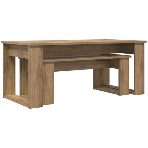  Set stolića za kavu 2 pcs Umjetnički hrast Konstruirano drvo Slike