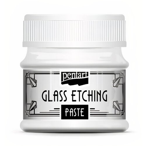Pasta za gravuru na staklu Glass Etching Pentart 50 ml Slike