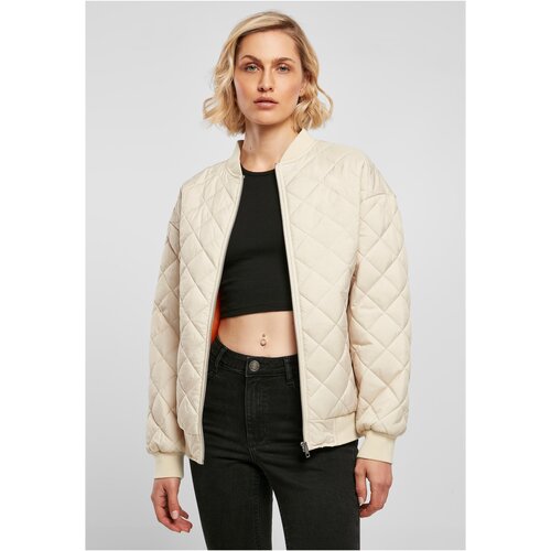 UC Ladies Women's Oversized Diamond Quilted Bomber Jacket Softseagrass Cene