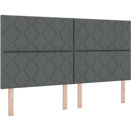  Boxspring krevet s madracem Tamnosiva 180 x 200 cm Tkanina Slike