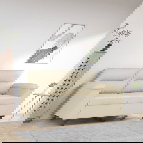 vidaXL Dvosed krem 120 cm umetno usnje Cene