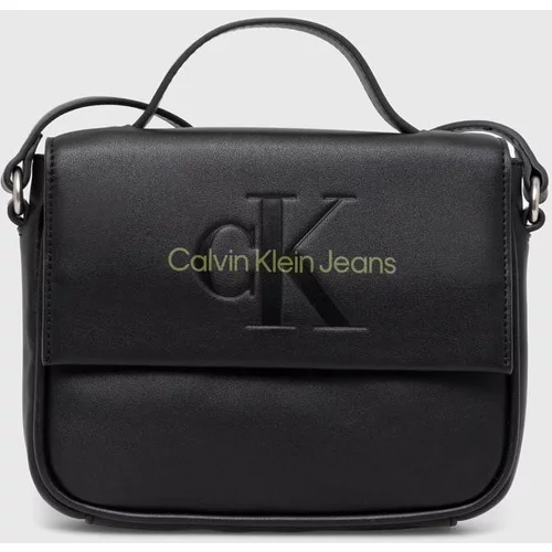 Calvin Klein Jeans Torbica črna barva