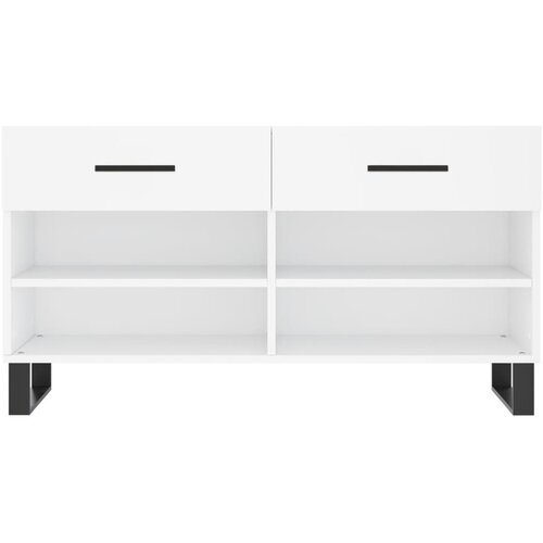  Klupa za cipele bijela 102 x 35 x 55 cm od konstruiranog drva Slike