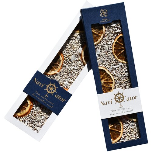 Vrsna Chocolates Navigator, tamna - lje&amp;scaron;njak, naranča, kokosovi listići Slike