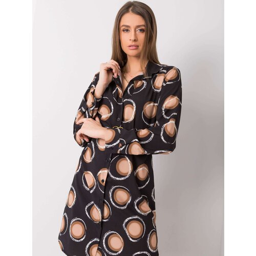 Fashion Hunters Black-brown dress by Farro Slike