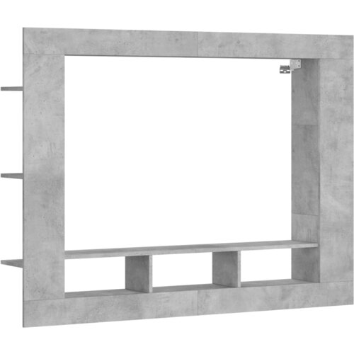 Maison Chic TV omarica - TV stojalo - Televizijska omarica betonsko siva 152x22x113 cm inženirski les, (21699854) Slike