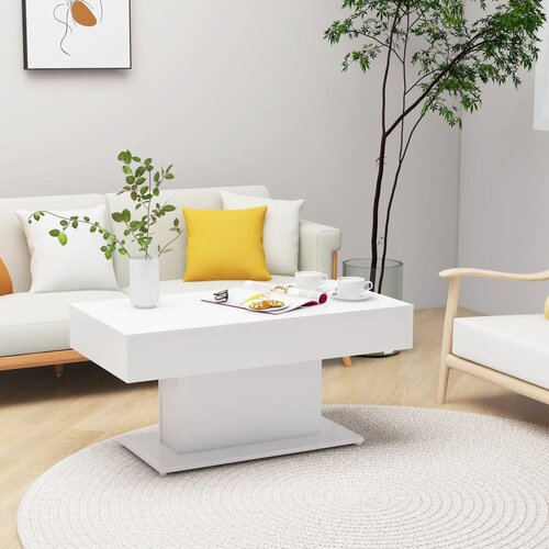VidaXL stolić za kavu bijeli 96 x 50 x 45 cm od iverice Slike