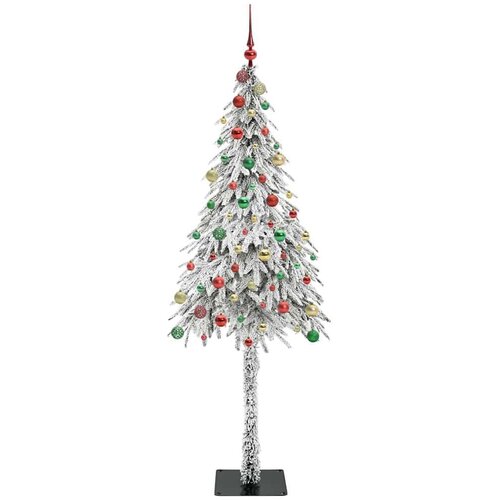 VidaXL Božićno drvce s 300 LED svjetlima Bijelo 210 cm PE i čelik Slike
